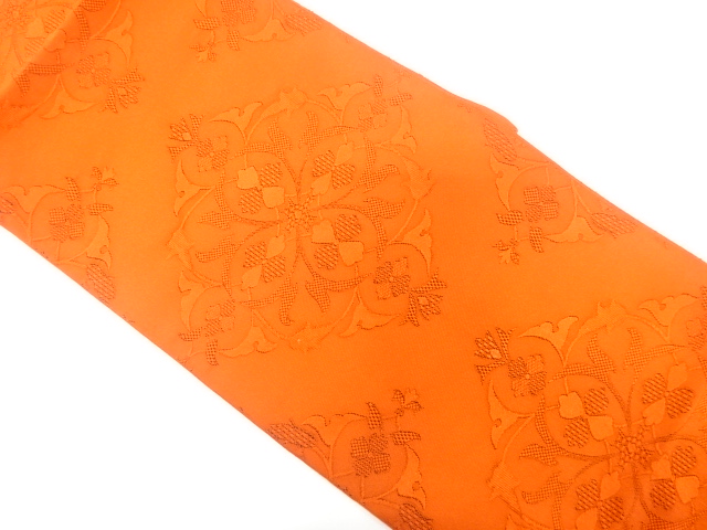JAPANESE NAGOYA OBI / WOVEN FLOWER CREST